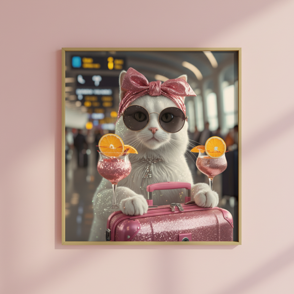 Poster/ Photo paper "Miau viajera"