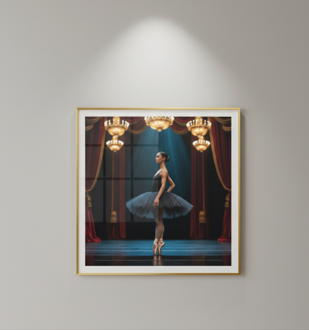 Póster Fotográfico / Photo paper poster "Elegance – Ballet en Escenario"