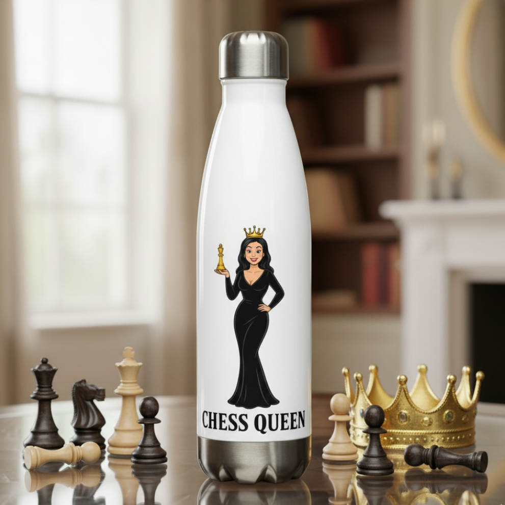 Reina de Ajedrez - Botella de agua/ Stainless Steel Water Bottle