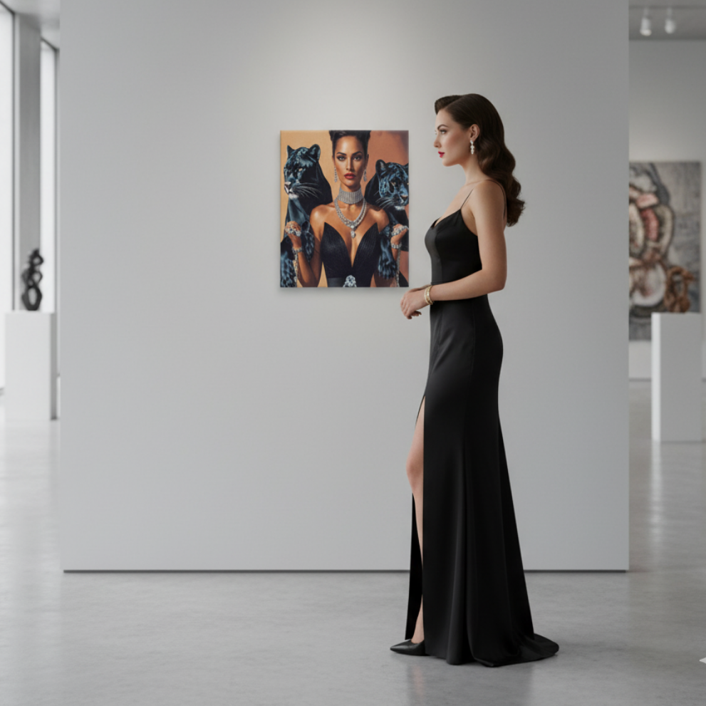 Lienzo / Canvas "Elegance - Guardianas de Medianoche"