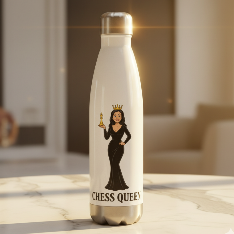 Reina de Ajedrez - Botella de agua/ Stainless Steel Water Bottle