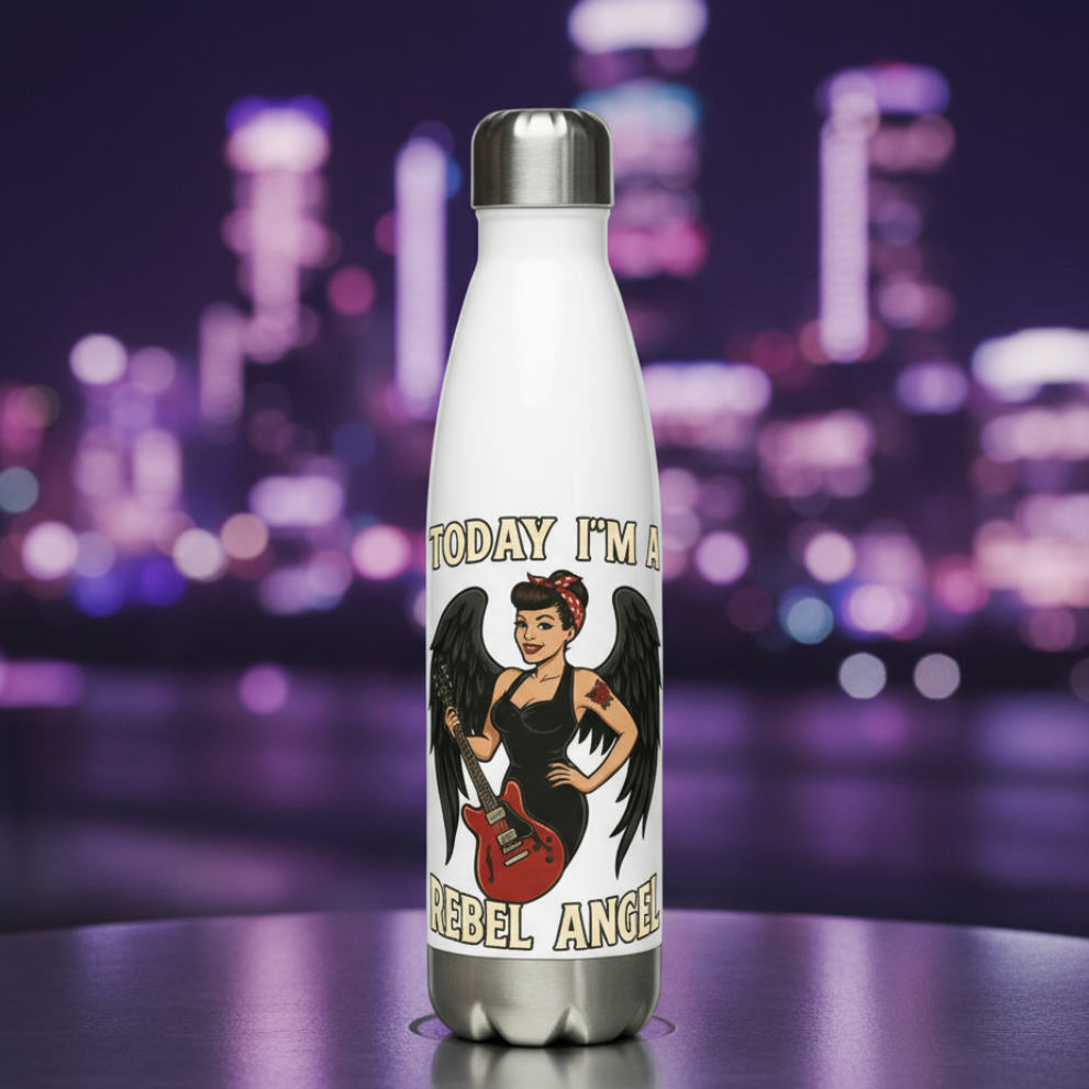 Botella de Agua/ Stainless “Black Rebel Angel”
