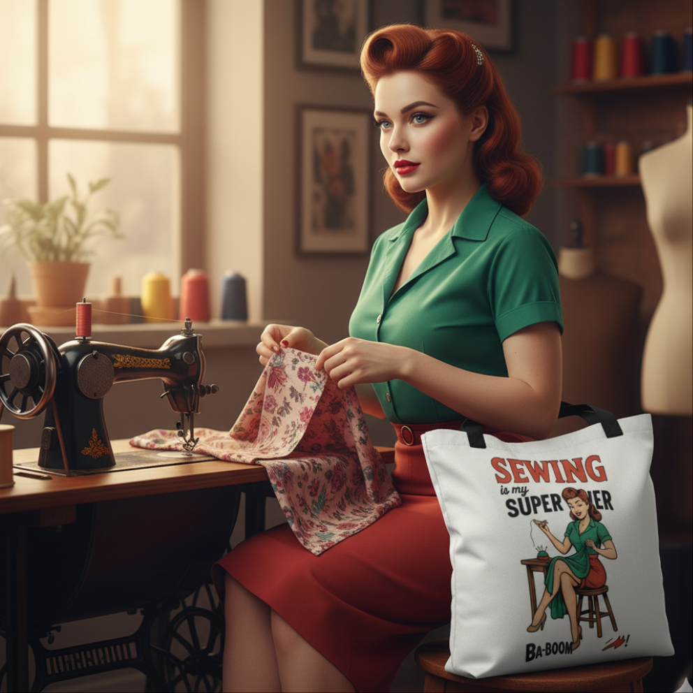 Bolsa tote "Sewing is my superpower"