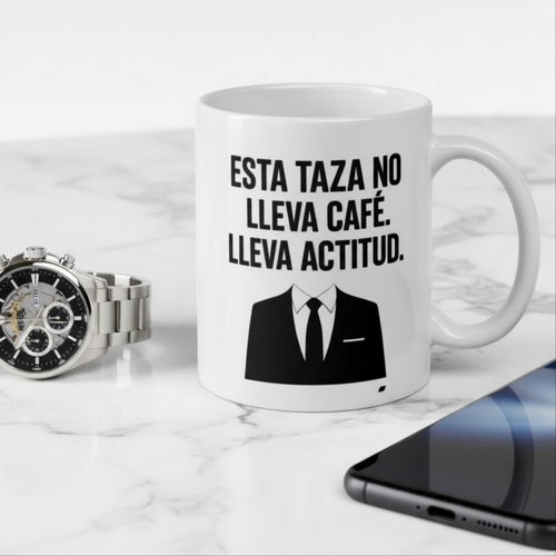 "This Mug Doesn’t Hold Coffee. It Holds Attitude". Taza / Mug – For Bosses Only