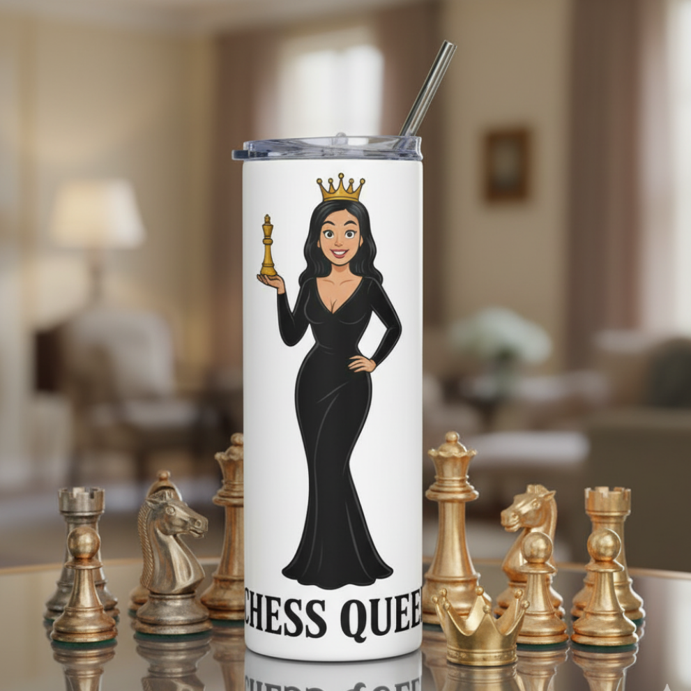 Reina de ajedrez - vaso térmico/ Stainless steel tumbler