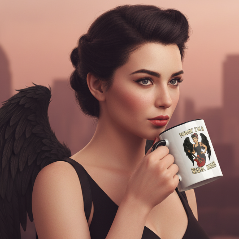 Taza/Mug cerámica "Black Rebel Angel”