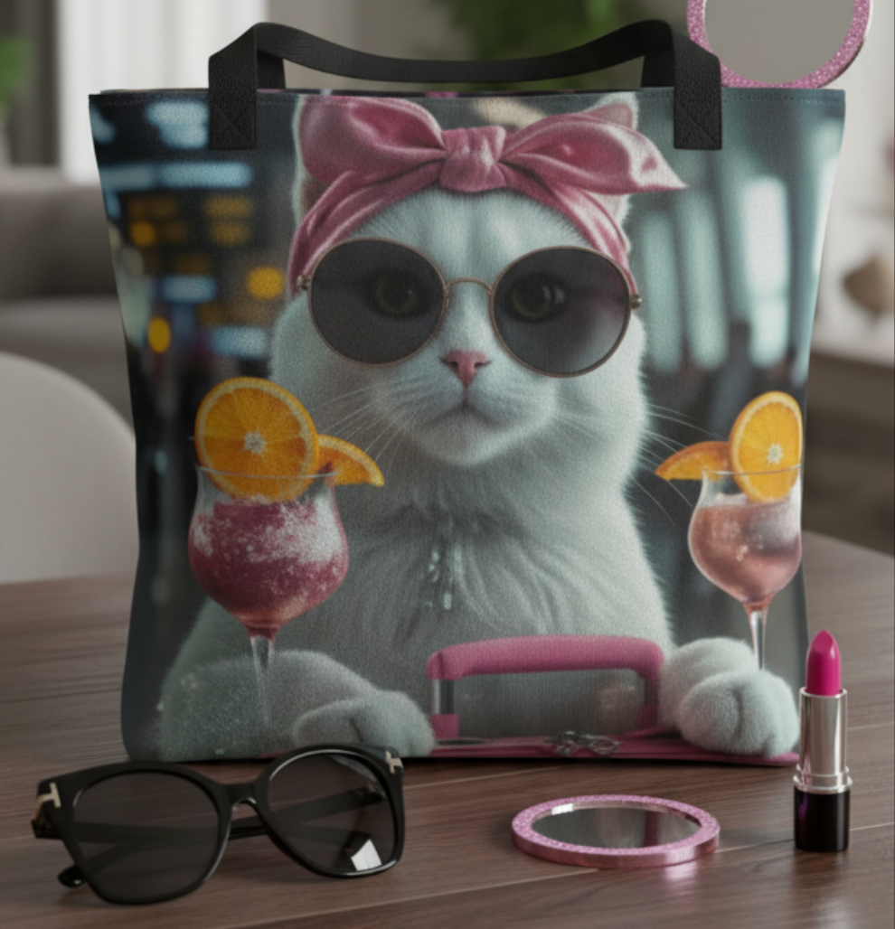 Bolso / Tote bag "Miau viajera"