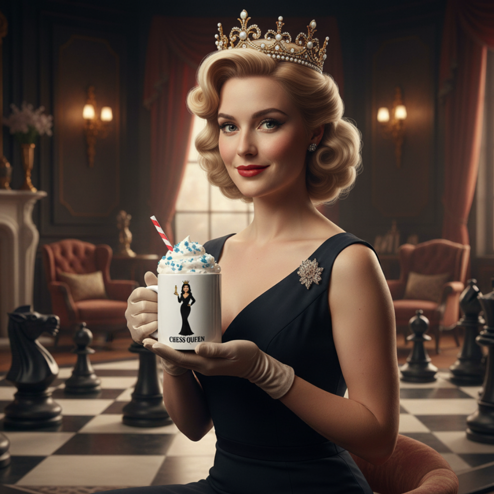 Reina de Ajedrez - Taza / White Glossy Mug
