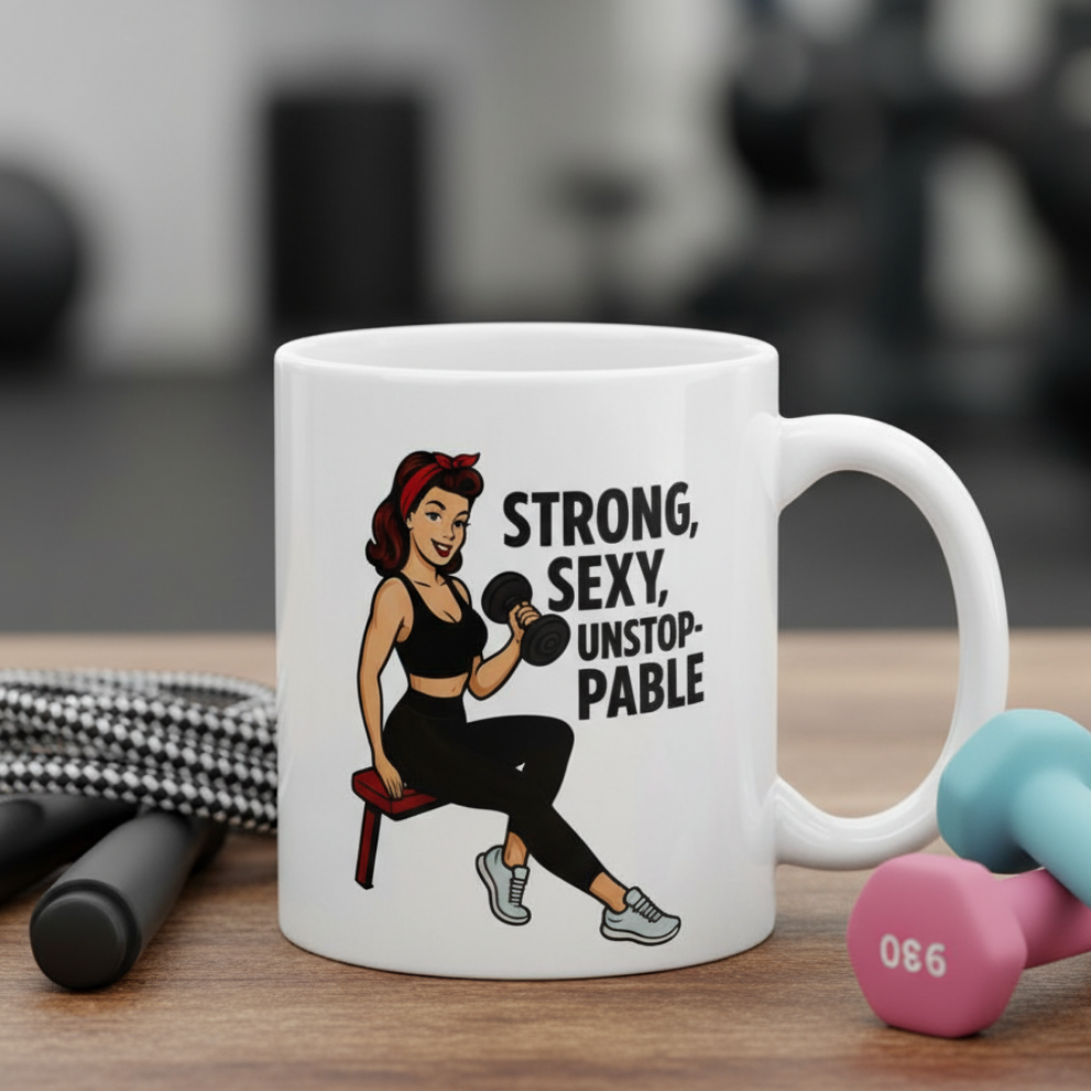 Taza/Mug "Workout Pin-Up"