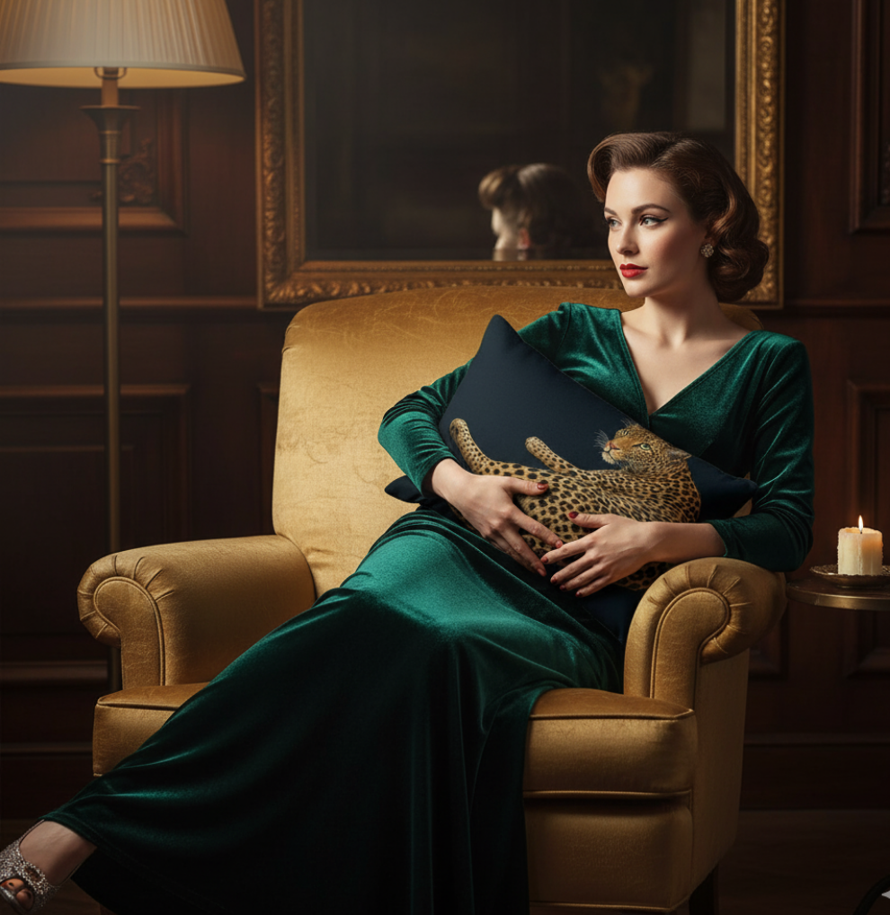 Cojín Básico  /  Basic Pillow "Elegance – Leopardo I"
