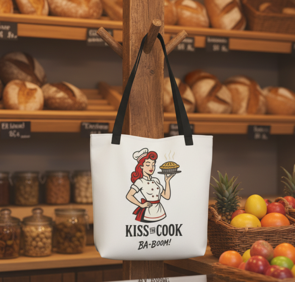 Bolsa tote/Bag "Kiss the Cook Ba-Boom"
