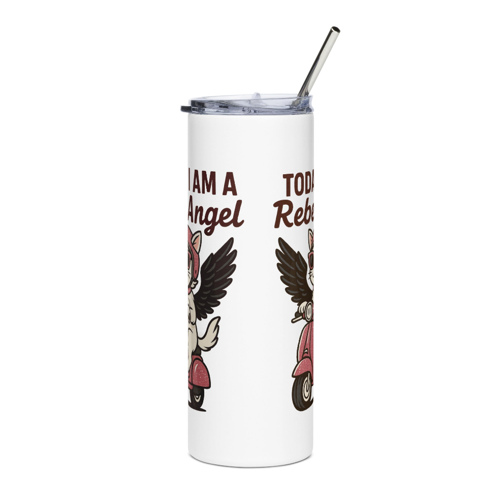 Vaso Térmico/Stainless “Pink Rebel Angel”