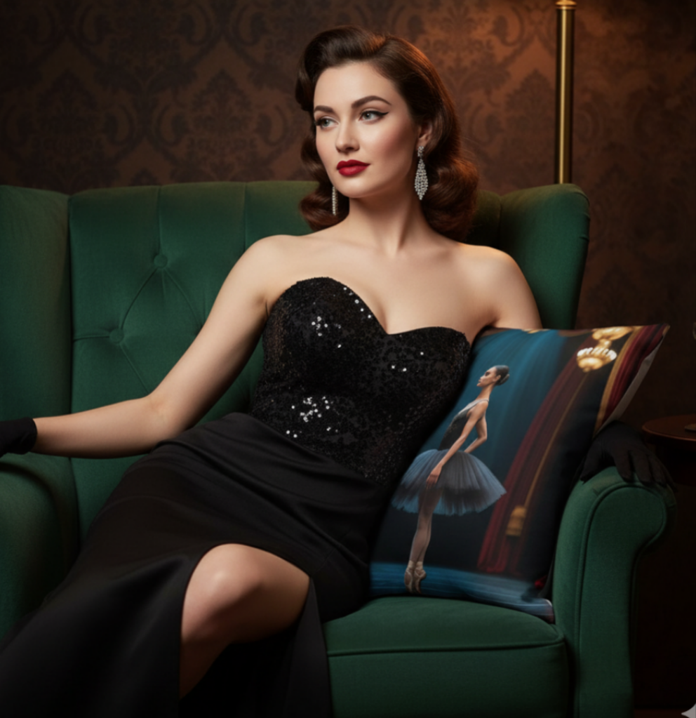 Elegance – Ballet en Escenario - Cojín Básico /  Basic Pillow