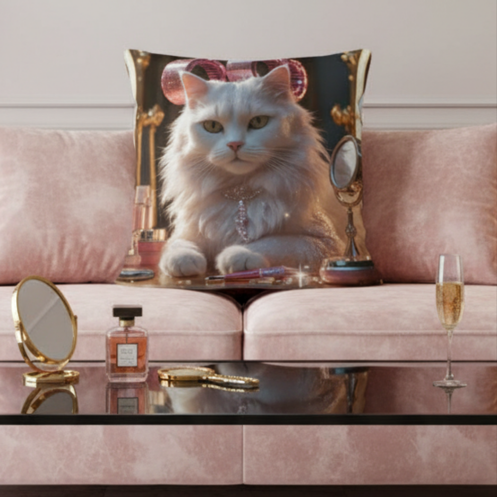 Cojín/ Basic Pillow "Glamour Miau"