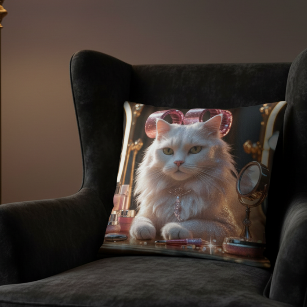 Cojín/ Basic Pillow "Glamour Miau"