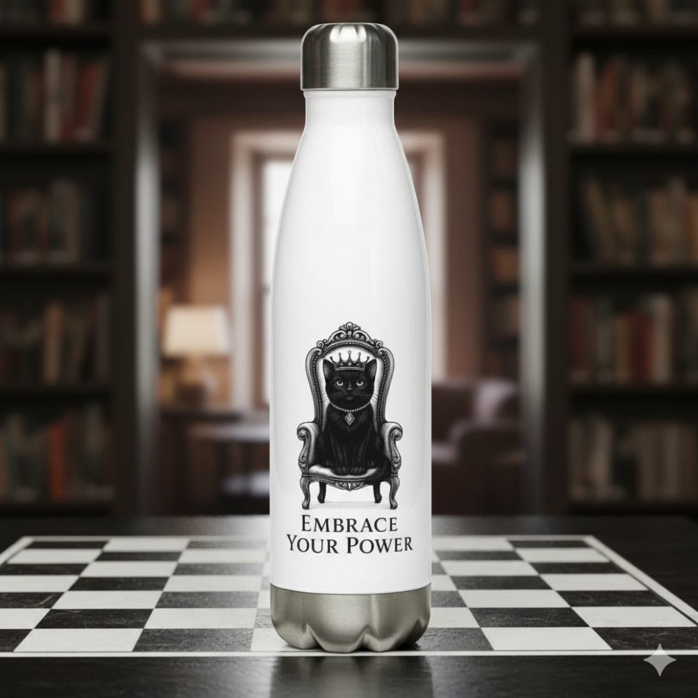 Gatita Reina - Botella de agua/ Stainless steel water bottle