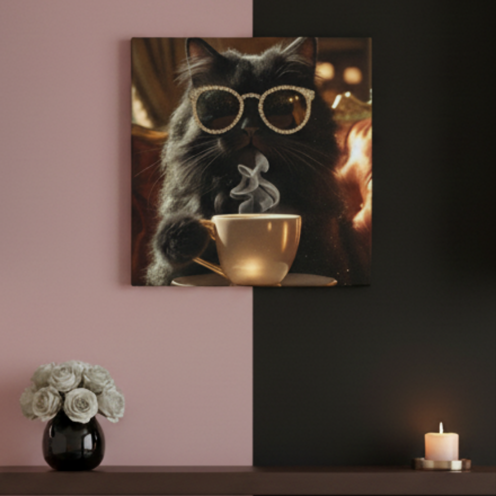 Lienzo / Canvas "Mañana con un Miau"