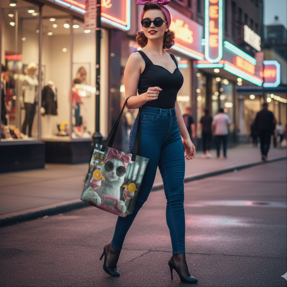 Bolso / Tote bag "Miau viajera"