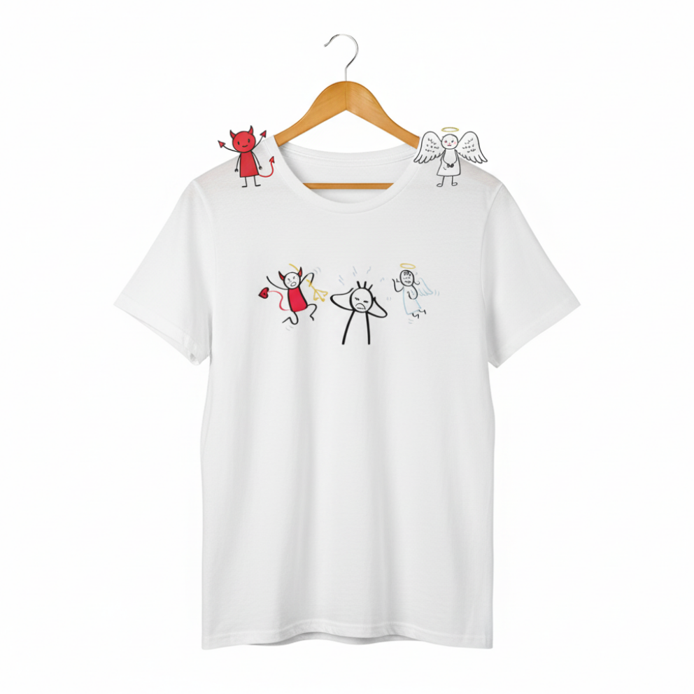 Camiseta Clásica/T-shirt “White Rebel Angel”