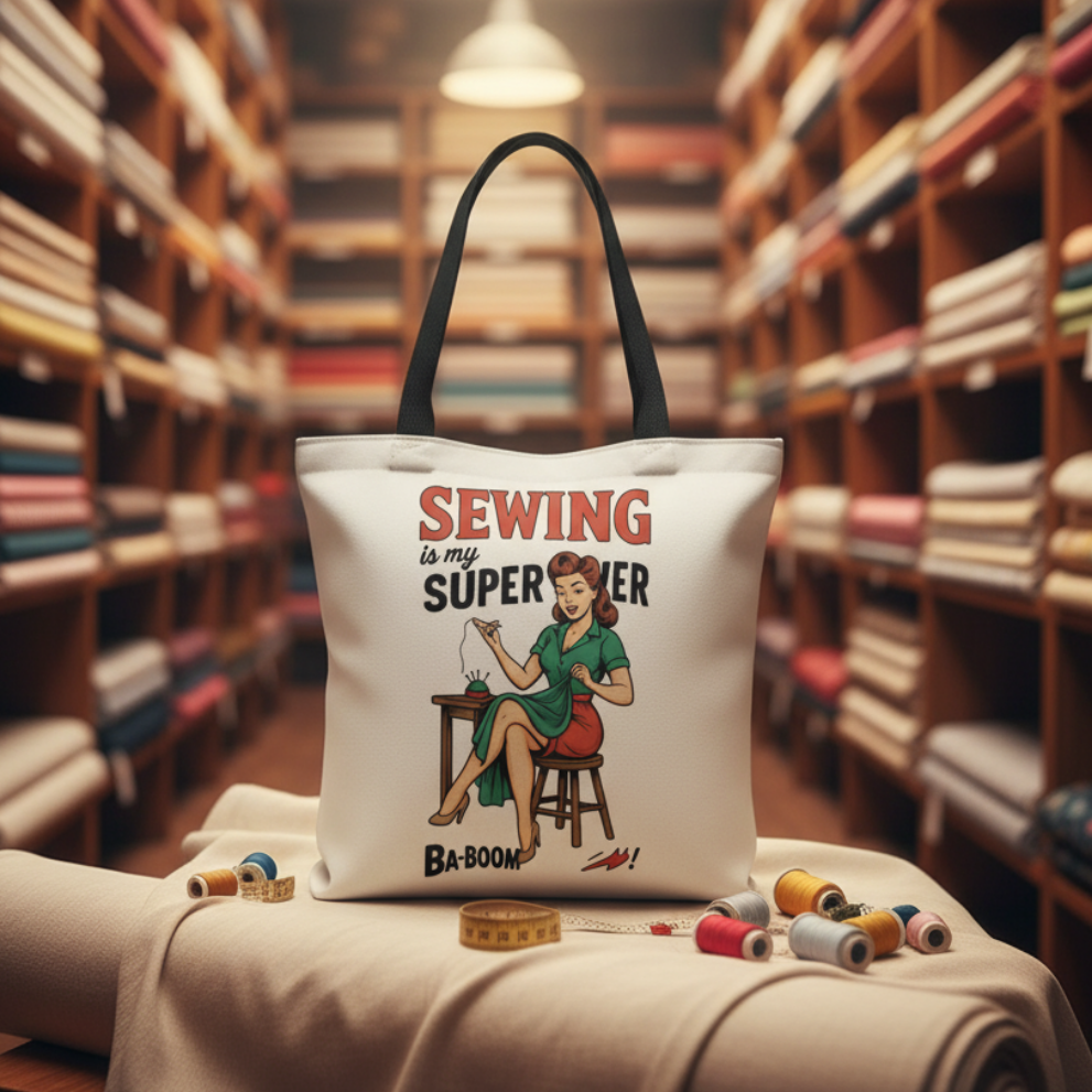 Bolsa tote "Sewing is my superpower"