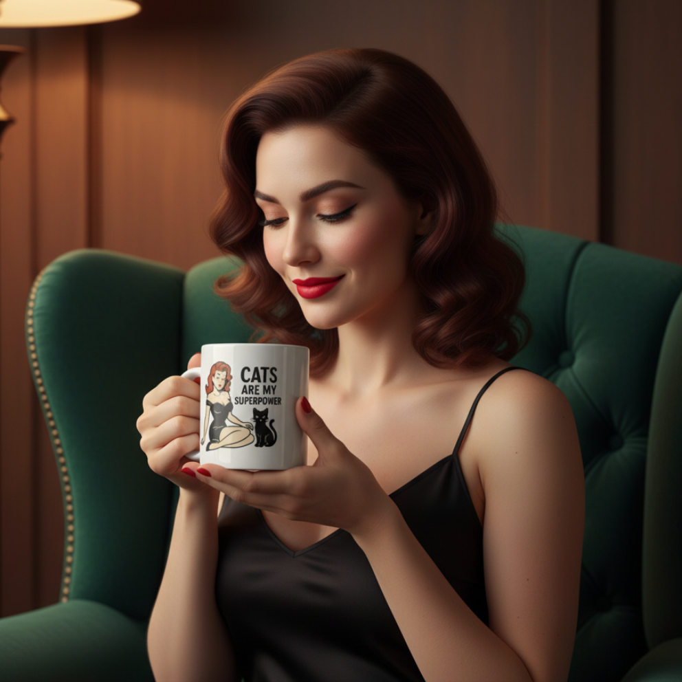 Taza/Mug cerámica "Cats Are My Superpower"