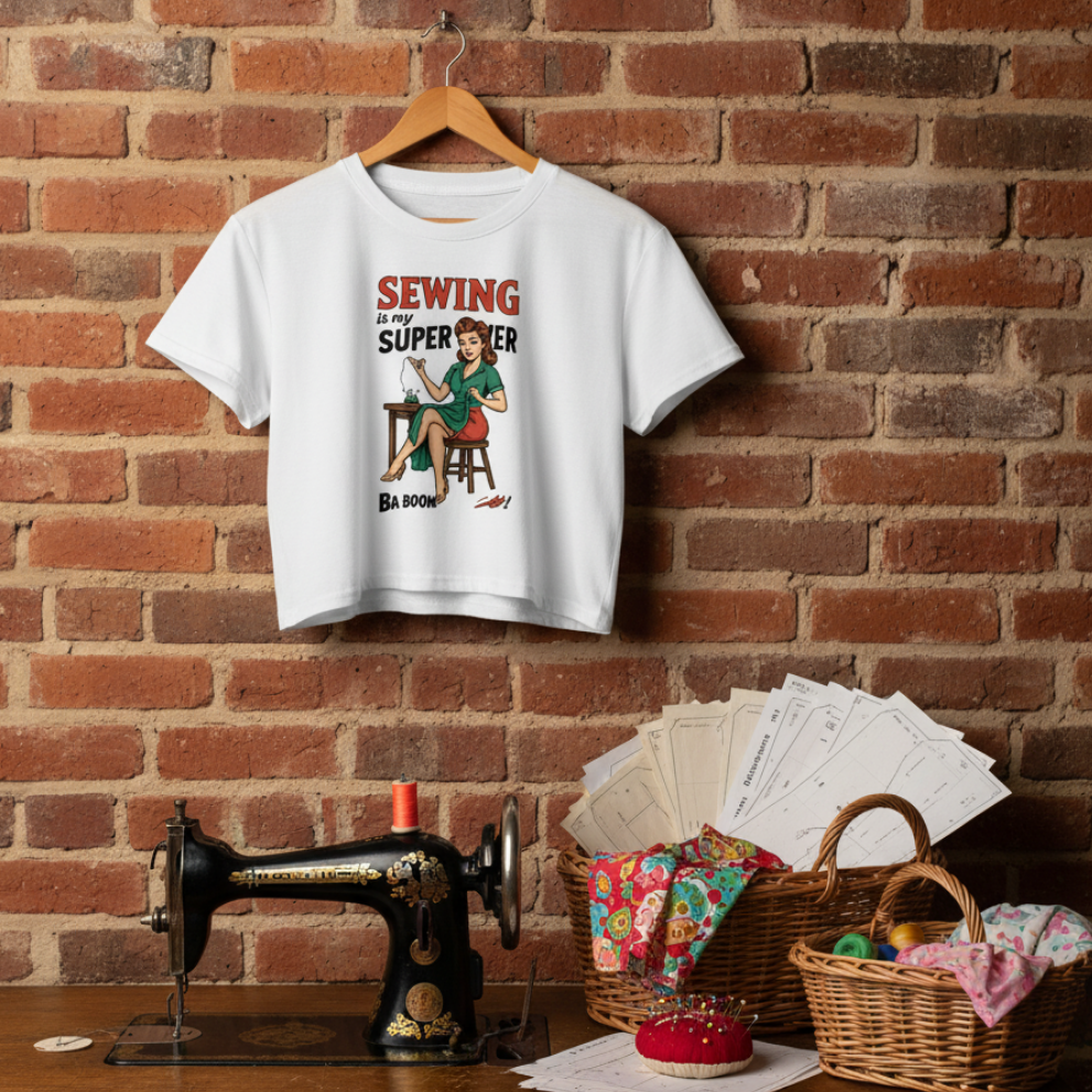 Camiseta corta unisex "Sewing is my superpower"