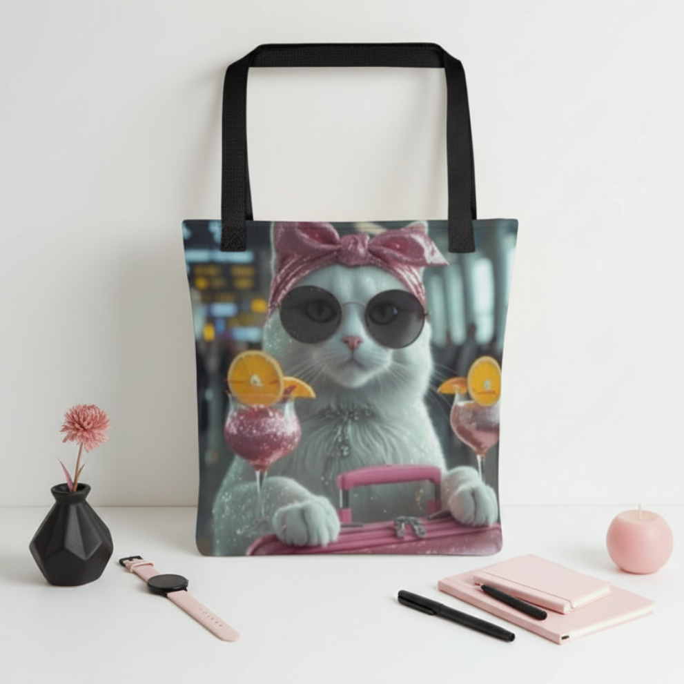 Bolso / Tote bag "Miau viajera"