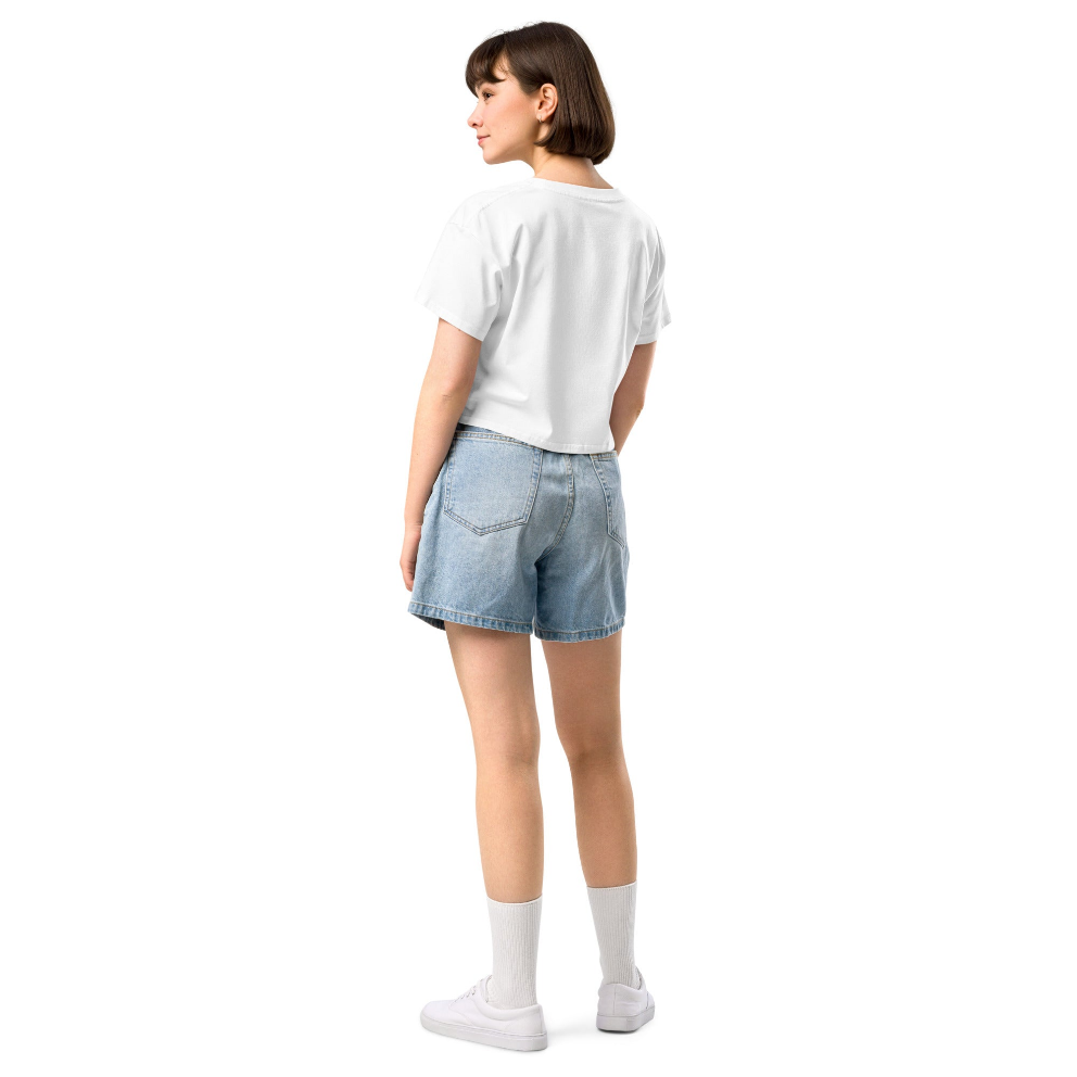 Camiseta corta / Crop-top unisex "Reina de Ajedrez"