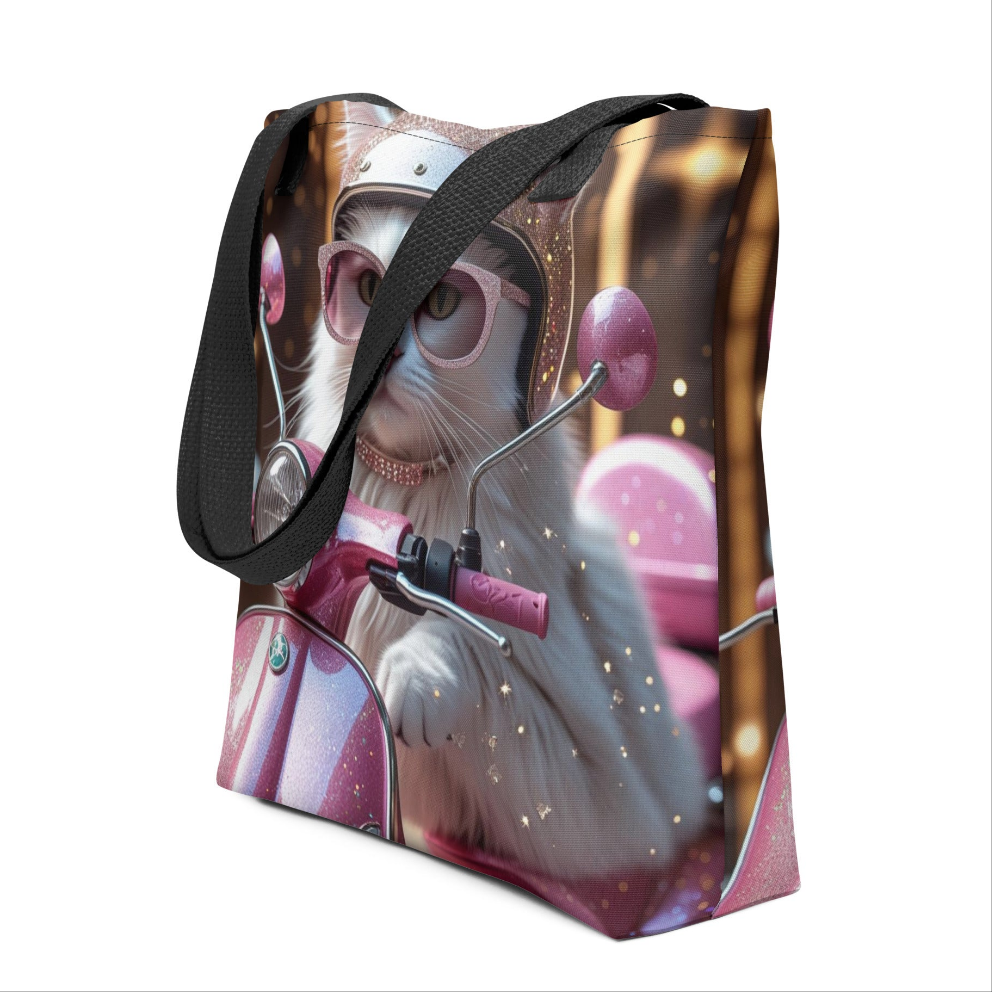Bolso/ Tote bag "Miau en Moto"