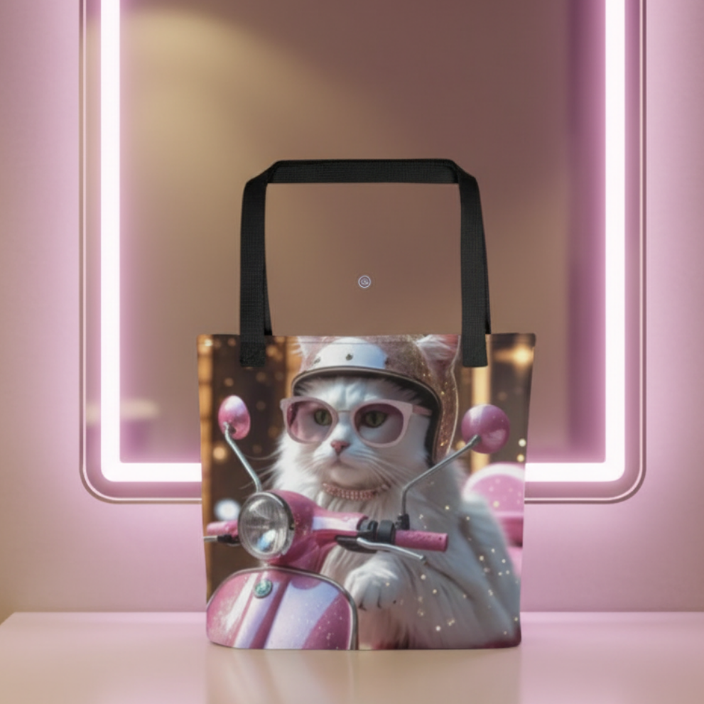 Bolso/ Tote bag "Miau en Moto"