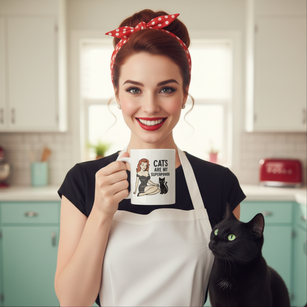 Taza/Mug cerámica "Cats Are My Superpower"