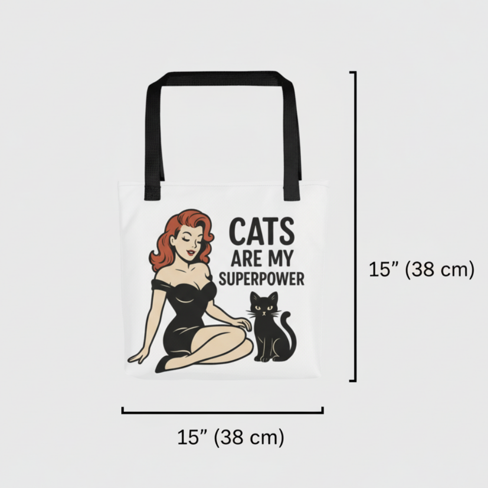 Bolsa tote/Bag "Cats Are My Superpower"