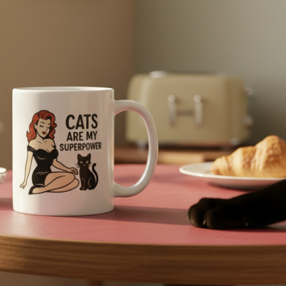 Taza/Mug cerámica "Cats Are My Superpower"