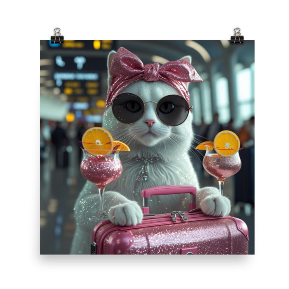Poster/ Photo paper "Miau viajera"