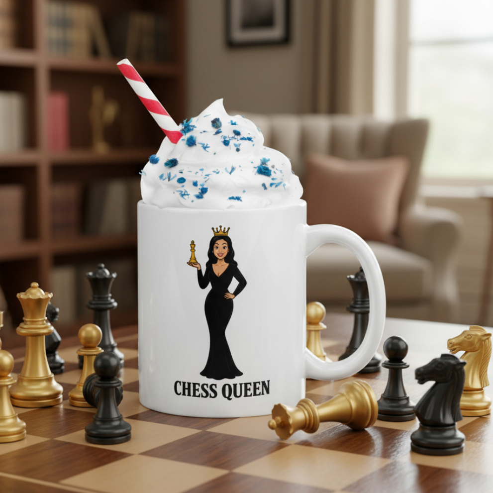 Reina de Ajedrez - Taza / White Glossy Mug