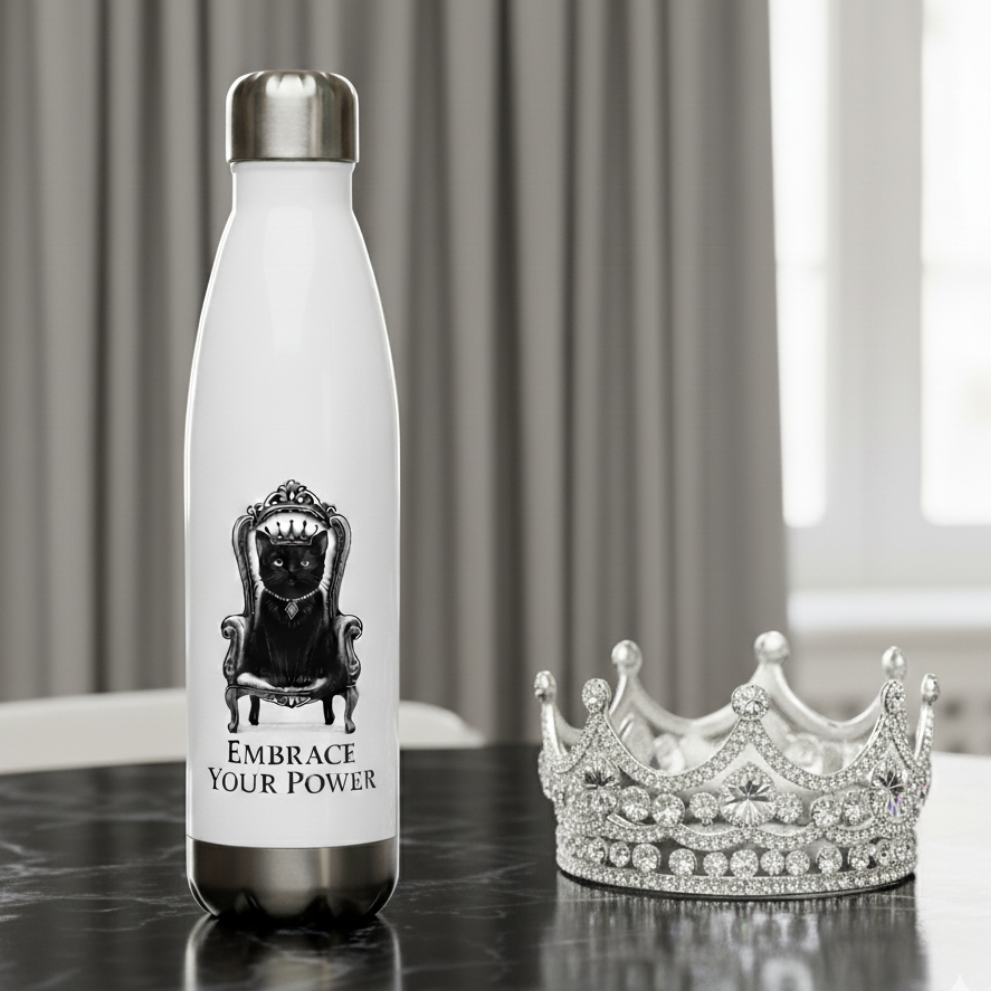 Gatita Reina - Botella de agua/ Stainless steel water bottle