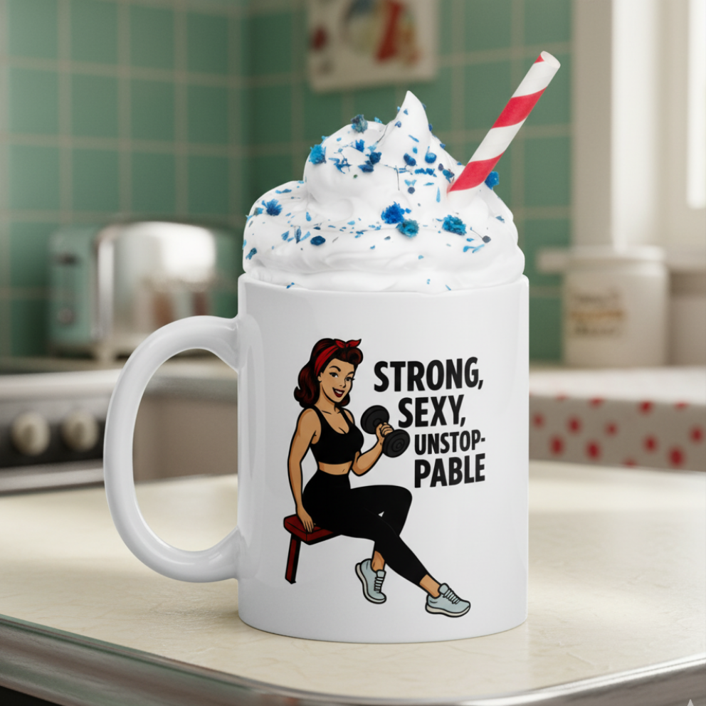 Taza/Mug "Workout Pin-Up"