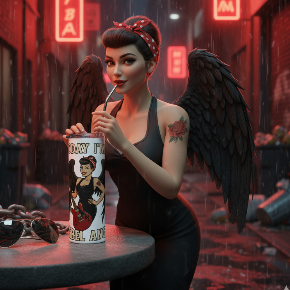 Vaso Térmico/Stainless “Black Rebel Angel”