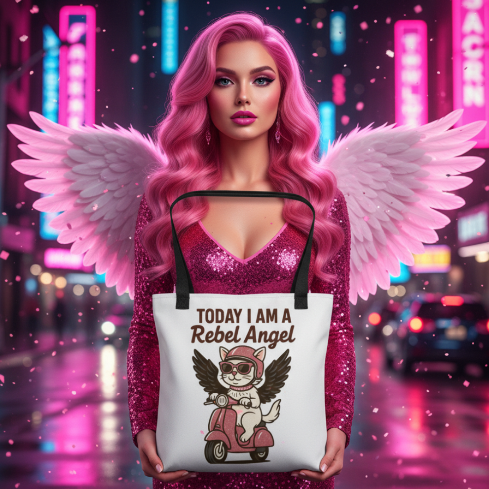 Bolso / Tote Bag “Pink Rebel Angel”