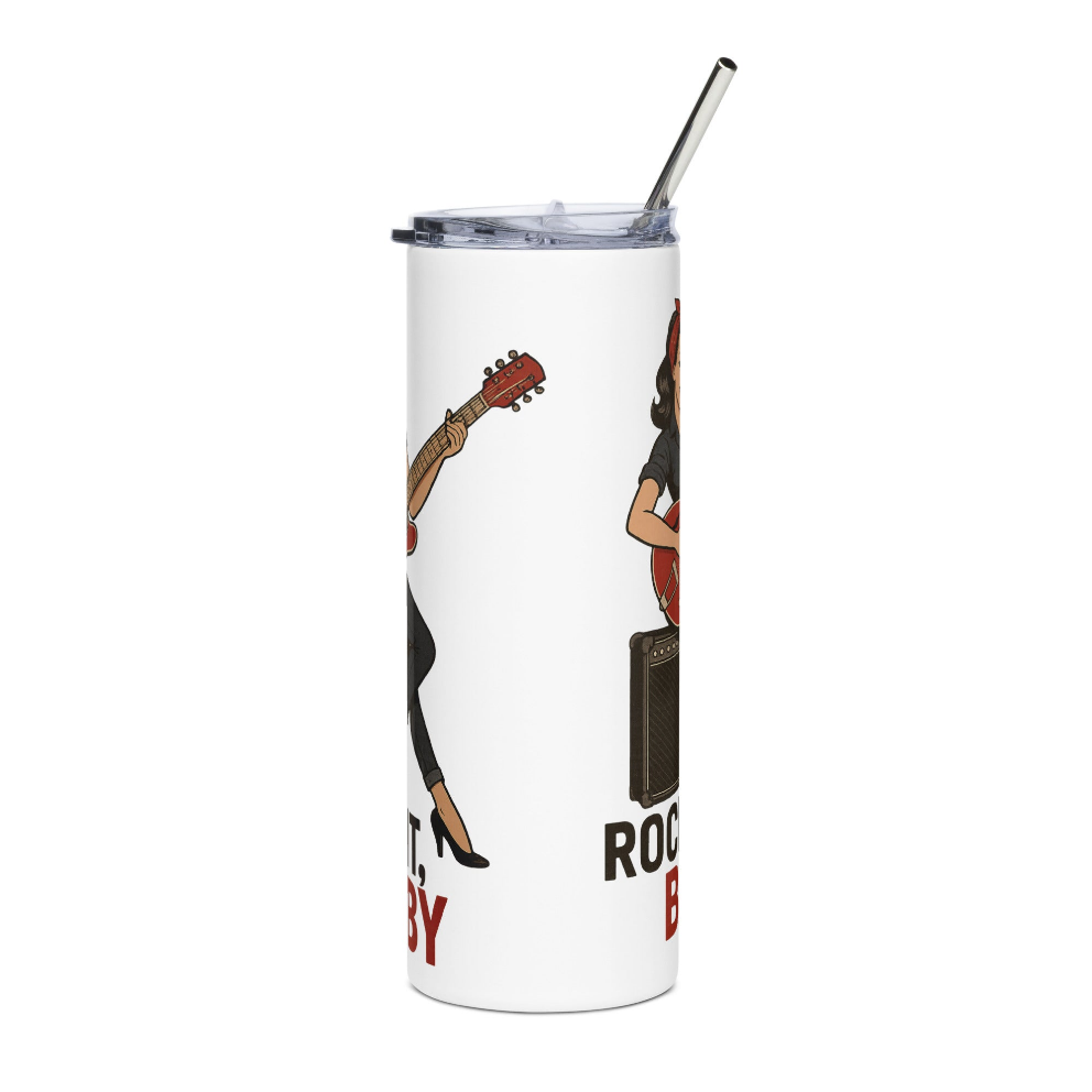 Vaso de acero inoxidable/Tumbler "Rock It, Baby"