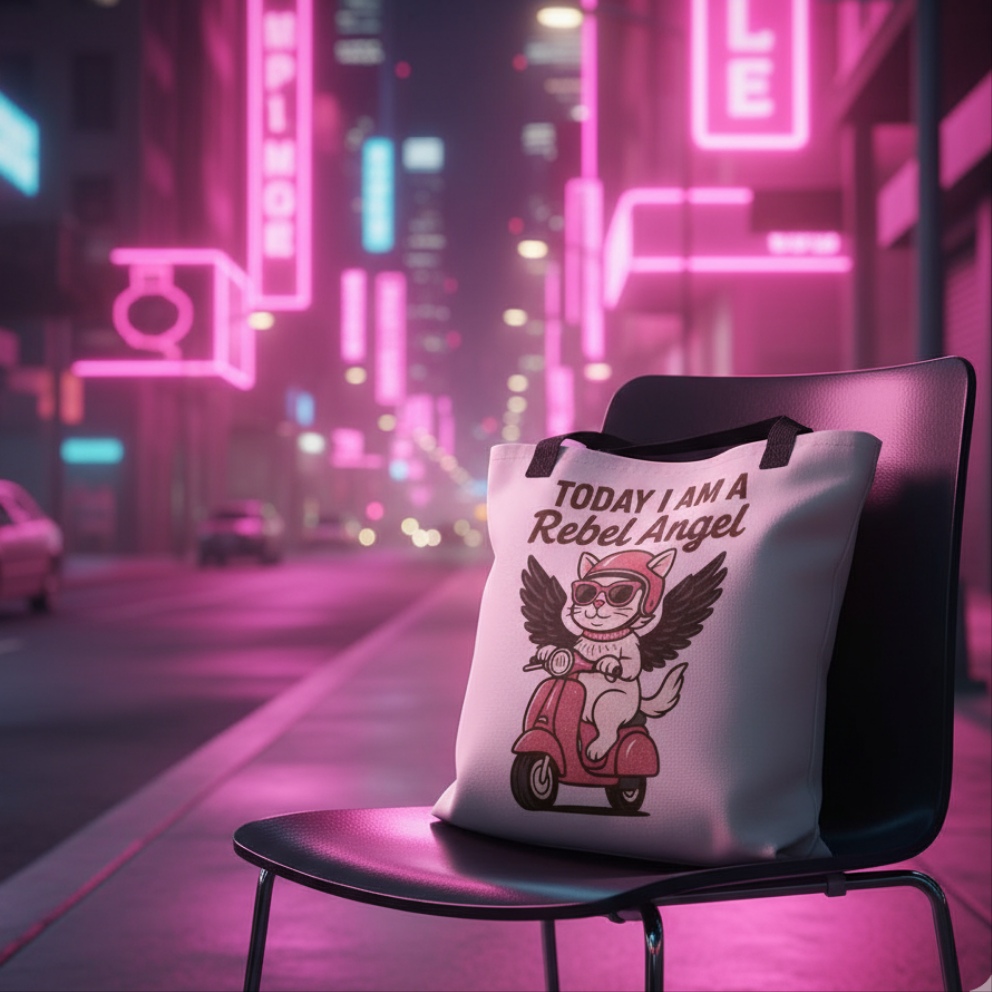 Bolso / Tote Bag “Pink Rebel Angel”