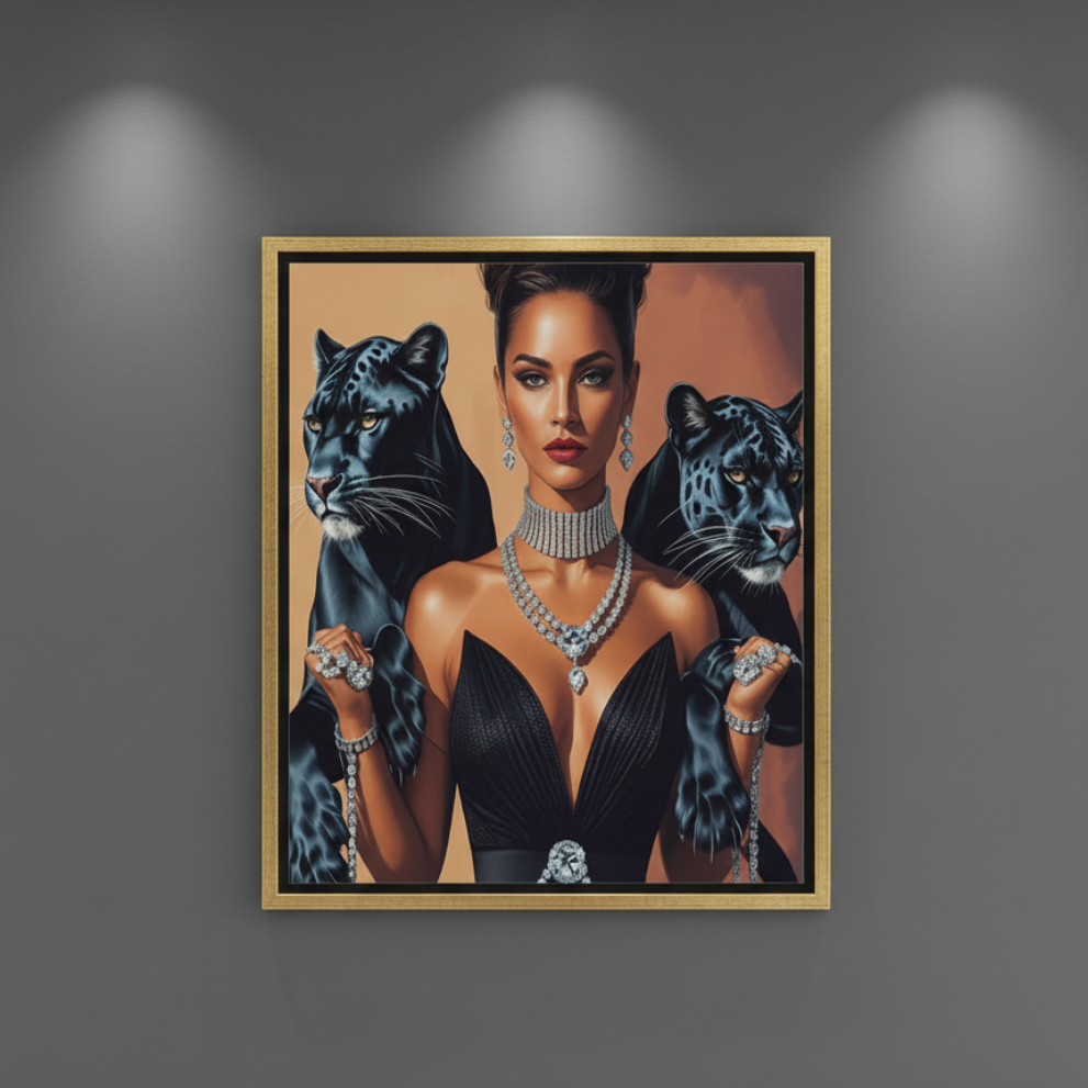Lienzo / Canvas "Elegance - Guardianas de Medianoche"