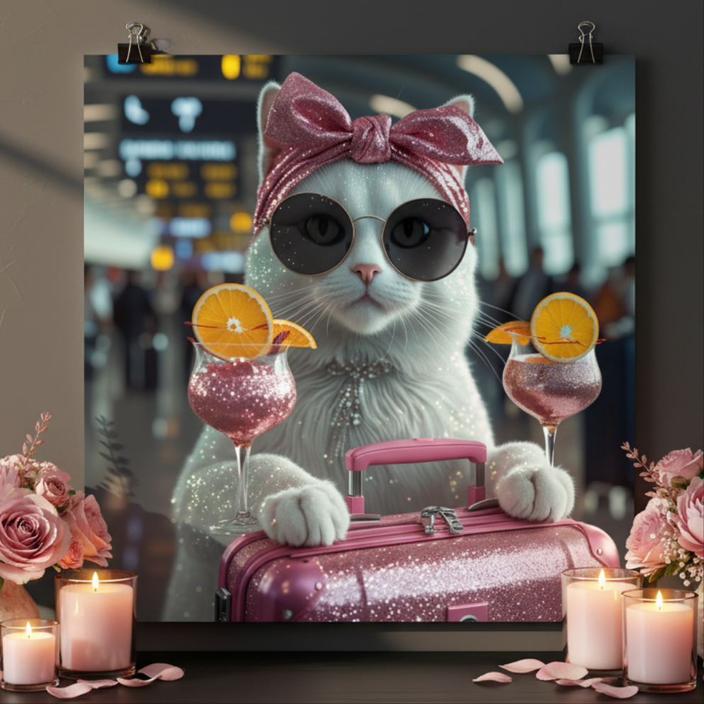 Poster/ Photo paper "Miau viajera"