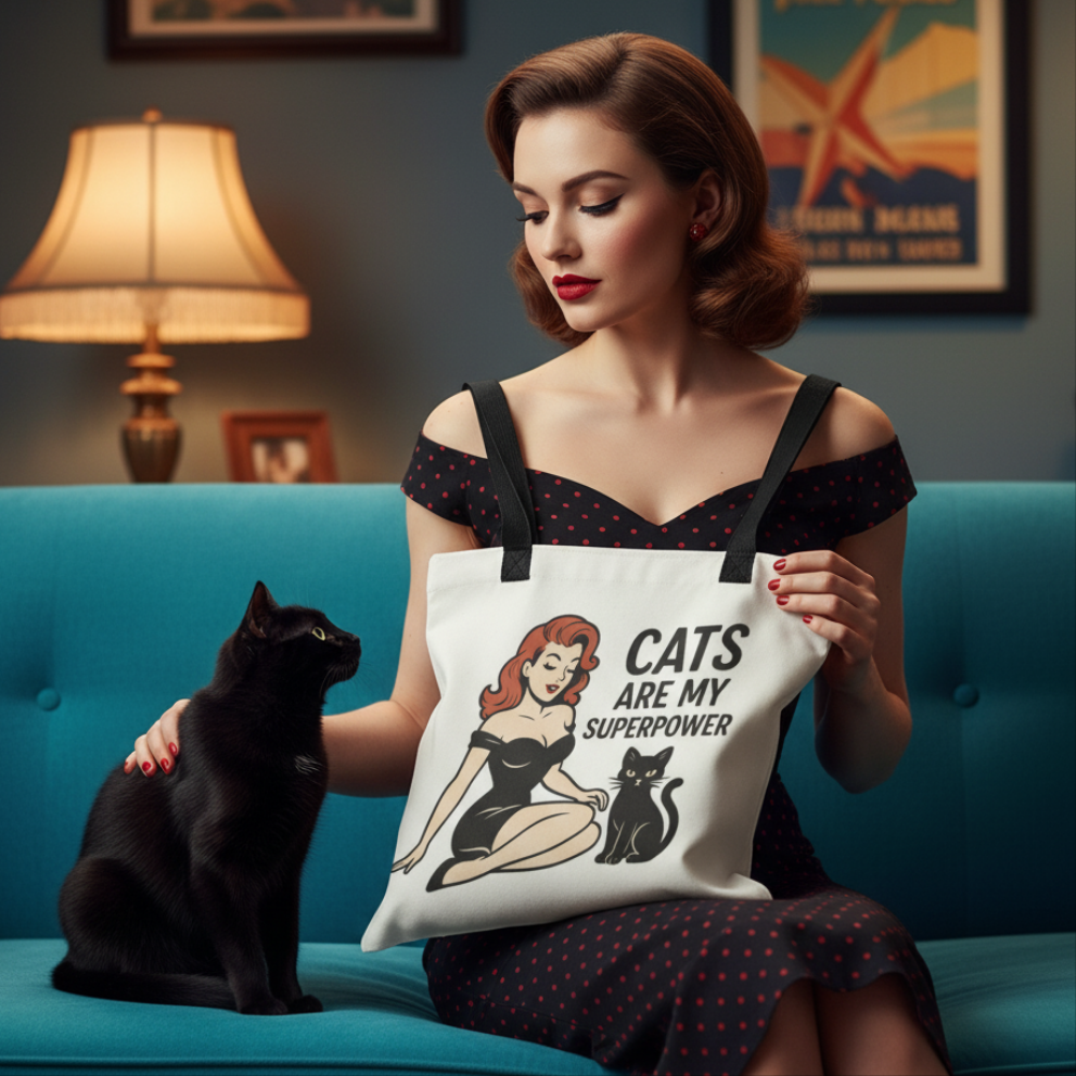 Bolsa tote/Bag "Cats Are My Superpower"
