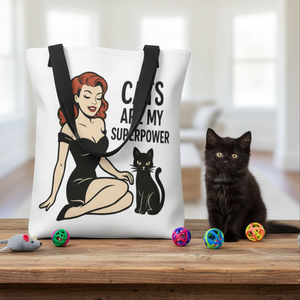 Bolsa tote/Bag "Cats Are My Superpower"