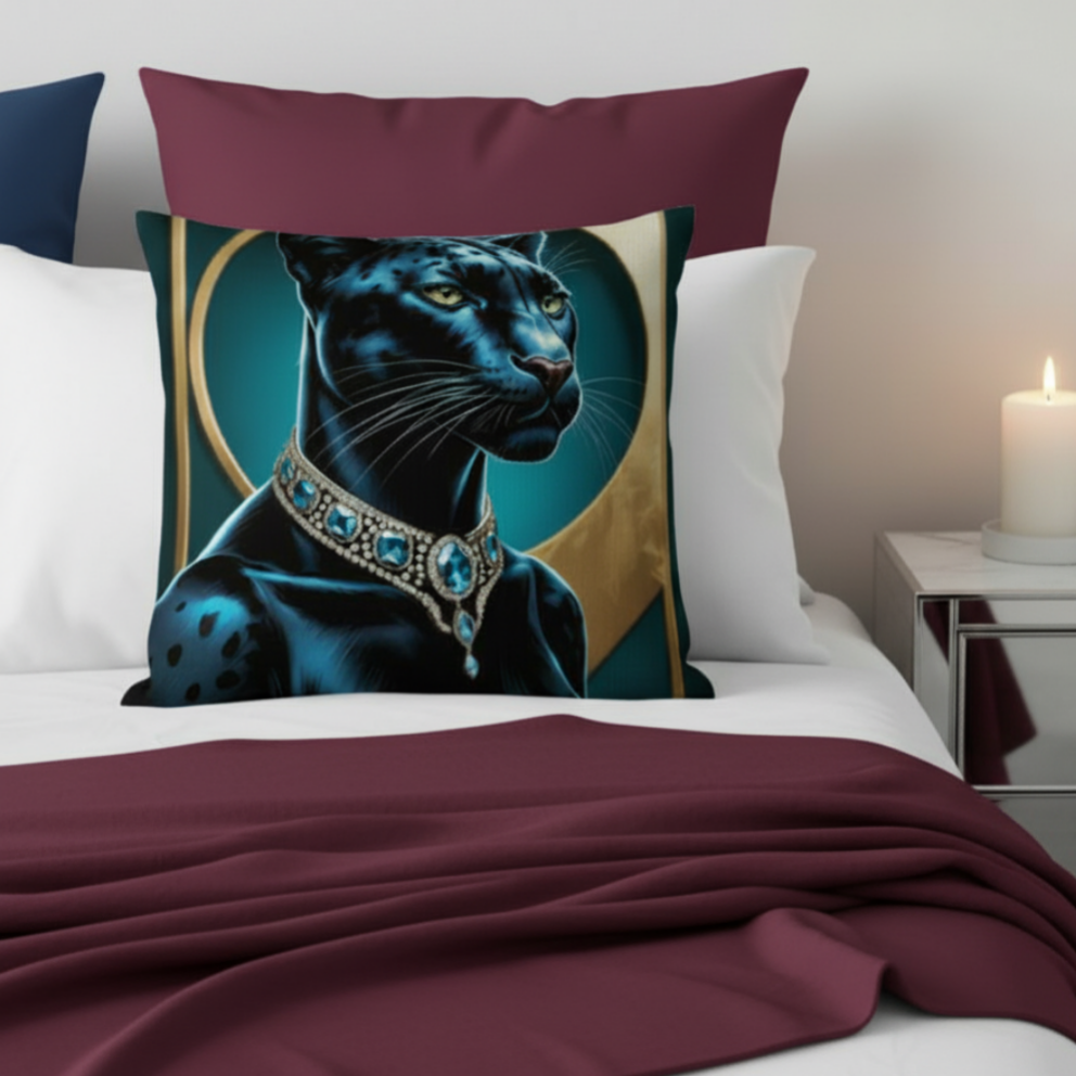 Cojín Premium/Premium Pillow "Elegance - Pantera negra".