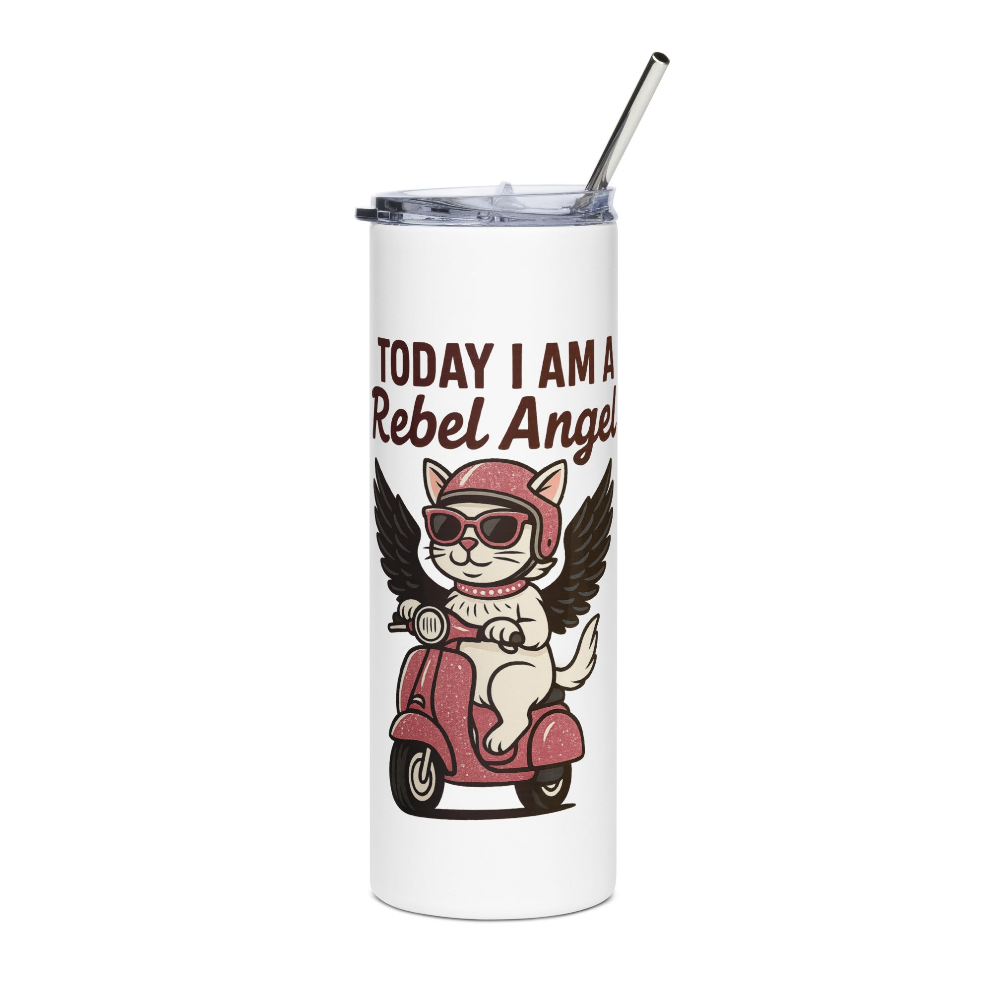 Vaso Térmico/Stainless “Pink Rebel Angel”