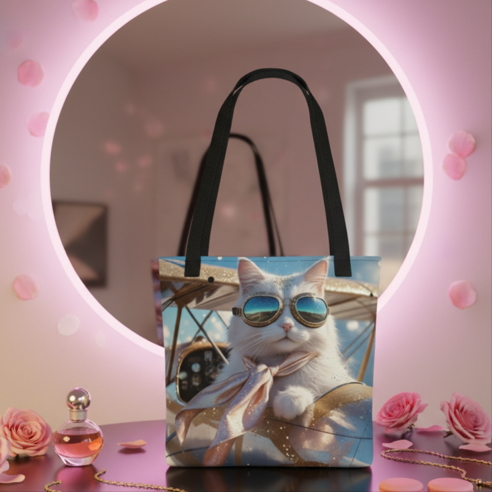 Bolso / Tote bag "Miau Aviador"