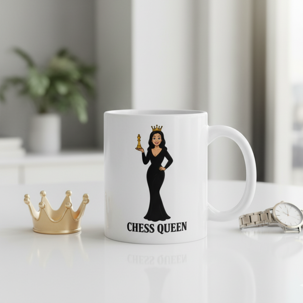 Reina de Ajedrez - Taza / White Glossy Mug