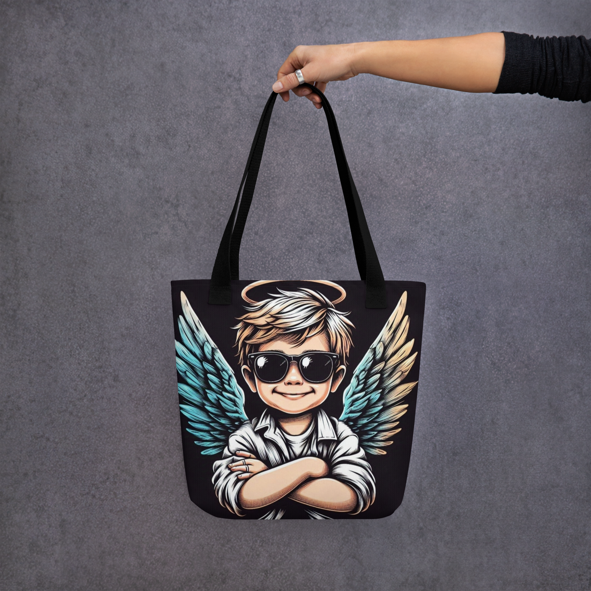 Tote Bag “Rebel Angel” – Wings of Freedom, Style Without Limits